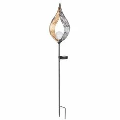 Globo Solarleuchte LED Silber, 1-flammig -Günstiges Solarleuchten Geschäft globo solarleuchte 334670s 2