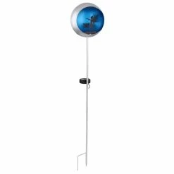 Globo Solarleuchte LED Blau, Silber, 1-flammig -Günstiges Solarleuchten Geschäft globo solarleuchte 33516 1
