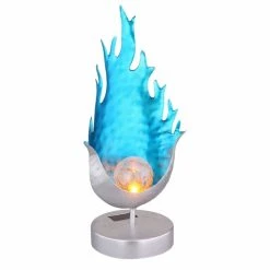 Globo Solarleuchte LED Blau, Silber, 1-flammig -Günstiges Solarleuchten Geschäft globo solarleuchte 33529b 4