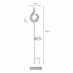 Globo Solarleuchte LED Silber, 1-flammig -Günstiges Solarleuchten Geschäft globo solarleuchte 33530b 7