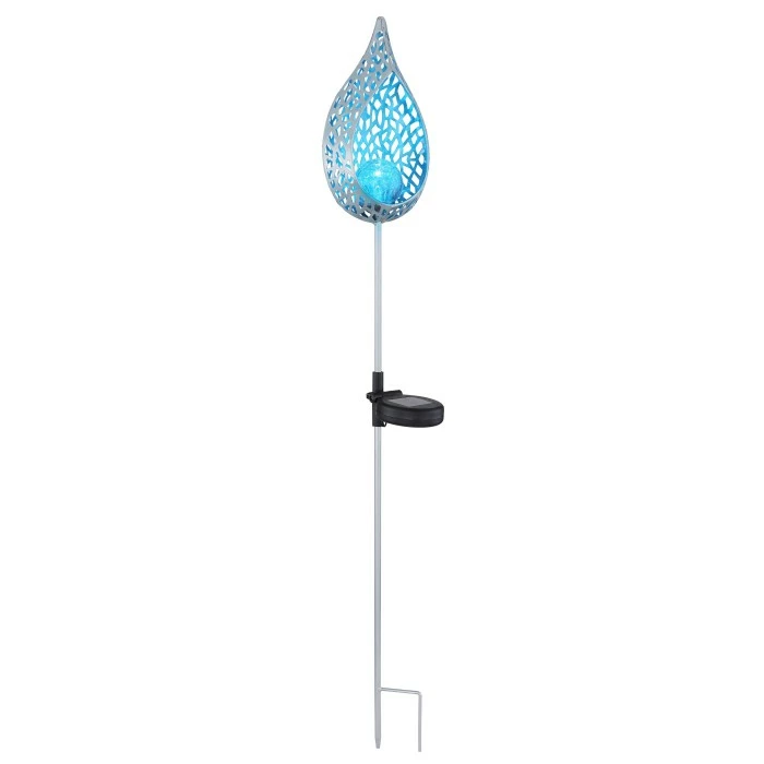 Globo Solarleuchte LED Silber, 1-flammig 4 Globo Solarleuchte LED Silber, 1-flammig – Bild 2