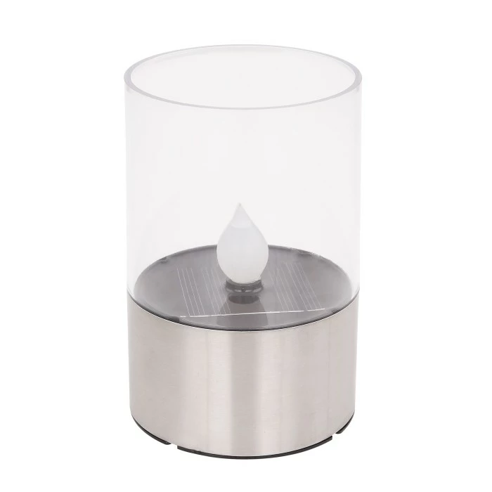 Globo Solarleuchte LED Silber, 1-flammig 4 Globo Solarleuchte LED Silber, 1-flammig – Bild 2