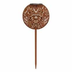 Globo Solarleuchte LED Rostfarben, 1-flammig -Günstiges Solarleuchten Geschäft globo solarleuchte 33626r 3