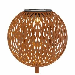 Globo Solarleuchte LED Rostfarben, 1-flammig -Günstiges Solarleuchten Geschäft globo solarleuchte 33626r 4