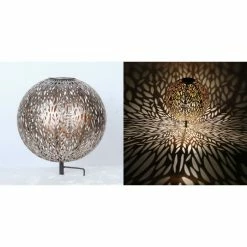 Globo Solarleuchte LED Silber, 1-flammig -Günstiges Solarleuchten Geschäft globo solarleuchte 33627 3
