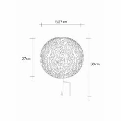 Globo Solarleuchte LED Silber, 1-flammig -Günstiges Solarleuchten Geschäft globo solarleuchte 33627 4