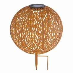 Globo Solarleuchte LED Rostfarben, 1-flammig -Günstiges Solarleuchten Geschäft globo solarleuchte 33627r 2