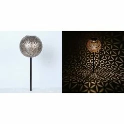 Globo Solarleuchte LED Silber, 1-flammig -Günstiges Solarleuchten Geschäft globo solarleuchte 33628 4