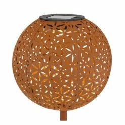 Globo Solarleuchte LED Rostfarben, 1-flammig -Günstiges Solarleuchten Geschäft globo solarleuchte 33628r 2