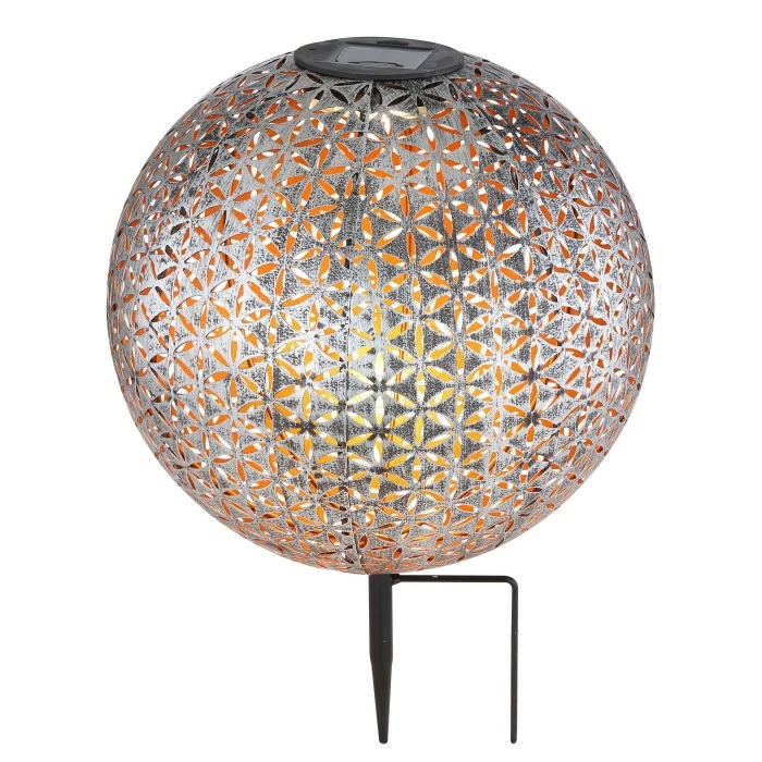 Globo Solarleuchte LED Silber, 1-flammig 3 Globo Solarleuchte LED Silber, 1-flammig
