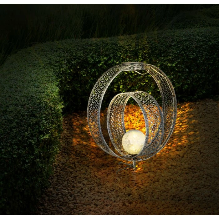 Globo Solarleuchte LED Silber 6 Globo Solarleuchte LED Silber – Bild 4