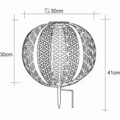 Globo Solarleuchte LED Silber, 1-flammig -Günstiges Solarleuchten Geschäft globo solarleuchte 336462 4