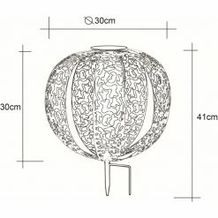 Globo Solarleuchte LED Rostfarben, 1-flammig -Günstiges Solarleuchten Geschäft globo solarleuchte 33647r 4