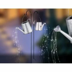 Globo Solarleuchte LED Silber, 80-flammig