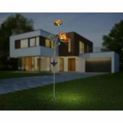 Globo Solarleuchte LED Grün, 3-flammig