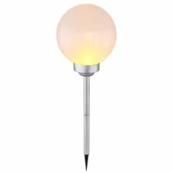Globo Solarleuchte LED Silber, 18-flammig