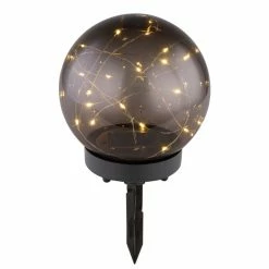 Globo Solarleuchte LED Rauchfarben, 20-flammig