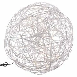 Globo Solarleuchte LED Silber, 30-flammig -Günstiges Solarleuchten Geschäft globo solarleuchte 33809 2