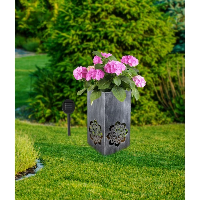 Globo Solarleuchte LED Silber, 1-flammig 4 Globo Solarleuchte LED Silber, 1-flammig – Bild 2