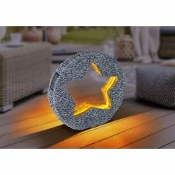 Globo Solarleuchte LED Grau, 48-flammig