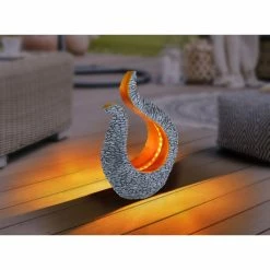 Globo Solarleuchte LED Grau, 28-flammig