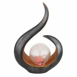 Globo Solarleuchte LED Schwarz-Gold, 1-flammig, Farbwechsler -Günstiges Solarleuchten Geschäft globo solarleuchte 36530 2