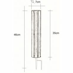 Globo Solarleuchte LED Holzoptik, 1-flammig -Günstiges Solarleuchten Geschäft globo solarleuchte 36550 4