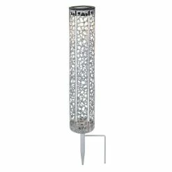 Globo Solarleuchte LED Silber, 1-flammig