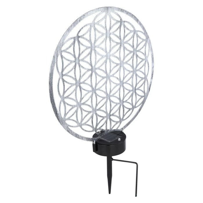 Globo Solarleuchte LED Silber, 2-flammig 5 Globo Solarleuchte LED Silber, 2-flammig – Bild 3