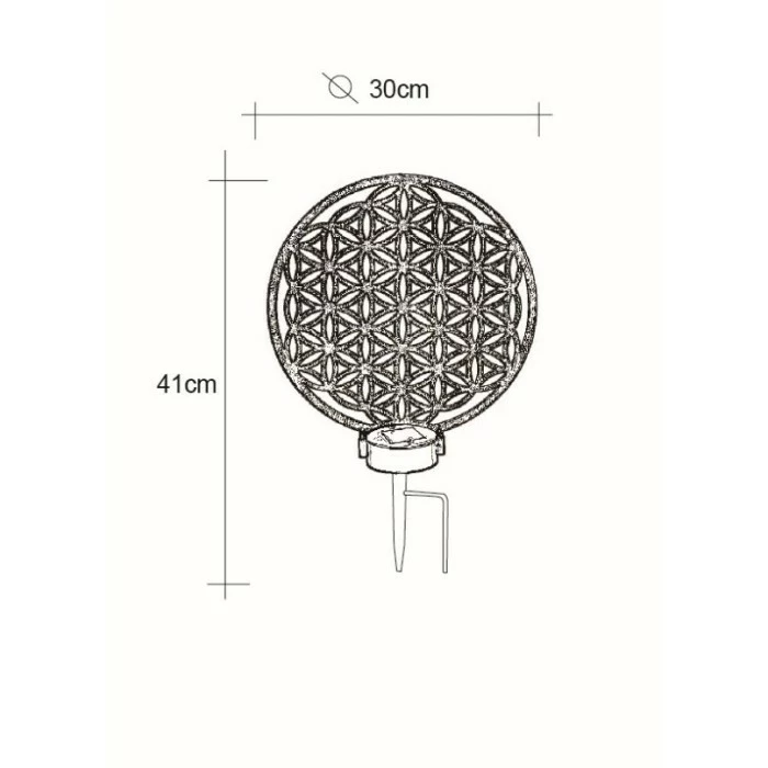 Globo Solarleuchte LED Silber, 2-flammig 8 Globo Solarleuchte LED Silber, 2-flammig – Bild 6