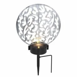 Globo Solarleuchte LED Silber, 2-flammig -Günstiges Solarleuchten Geschäft globo solarleuchte 36602 3