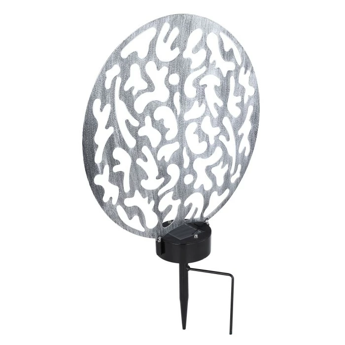 Globo Solarleuchte LED Silber, 2-flammig 5 Globo Solarleuchte LED Silber, 2-flammig – Bild 3