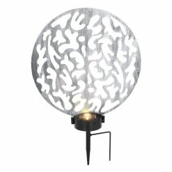 Globo Solarleuchte LED Silber, 2-flammig 11 Globo Solarleuchte LED Silber, 2-flammig -Günstiges Solarleuchten Geschäft globo solarleuchte 36603 3