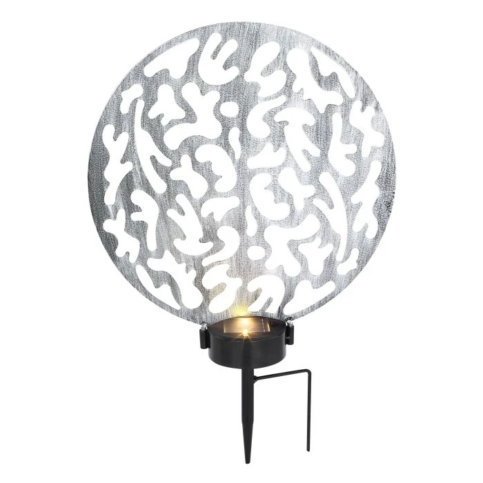Globo Solarleuchte LED Silber, 2-flammig 6 Globo Solarleuchte LED Silber, 2-flammig – Bild 4