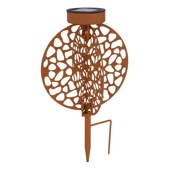 Globo Solarleuchte LED Rostfarben, 1-flammig 4 Globo Solarleuchte LED Rostfarben, 1-flammig – Bild 2