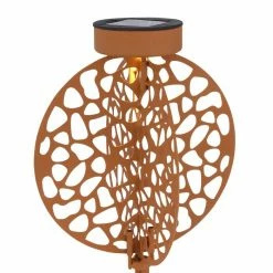 Globo Solarleuchte LED Rostfarben, 1-flammig 7 Globo Solarleuchte LED Rostfarben, 1-flammig -Günstiges Solarleuchten Geschäft globo solarleuchte 36604r 2