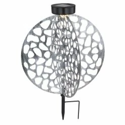 Globo Solarleuchte LED Silber, 1-flammig
