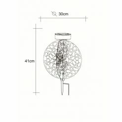 Globo Solarleuchte LED Rostfarben, 1-flammig 9 Globo Solarleuchte LED Rostfarben, 1-flammig -Günstiges Solarleuchten Geschäft globo solarleuchte 36605r 3