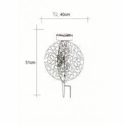 Globo Solarleuchte LED Silber, 1-flammig -Günstiges Solarleuchten Geschäft globo solarleuchte 36606 4