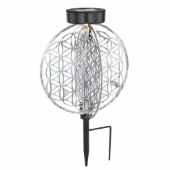 Globo Solarleuchte LED Silber, 1-flammig