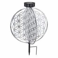 Globo Solarleuchte LED Silber, 1-flammig 7 Globo Solarleuchte LED Silber, 1-flammig -Günstiges Solarleuchten Geschäft globo solarleuchte 36608 1