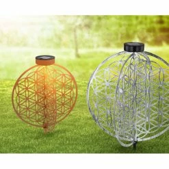 Globo Solarleuchte LED Silber, 1-flammig -Günstiges Solarleuchten Geschäft globo solarleuchte 36609 3