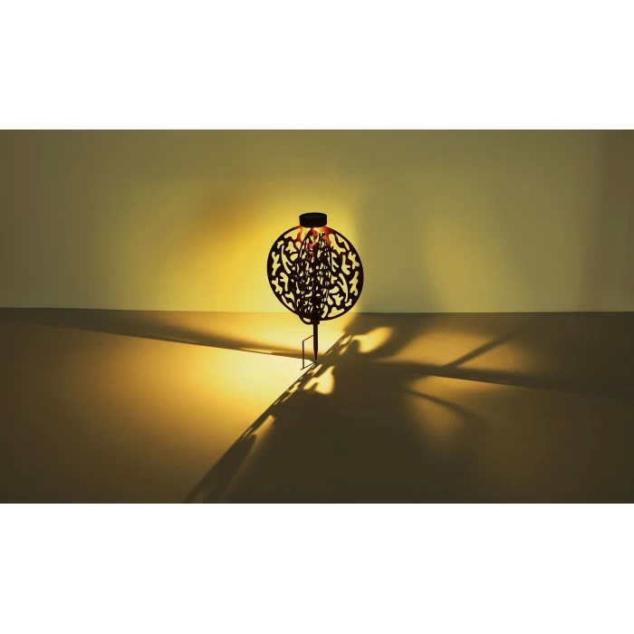 Globo Solarleuchte LED Rostfarben, 1-flammig 6 Globo Solarleuchte LED Rostfarben, 1-flammig – Bild 4