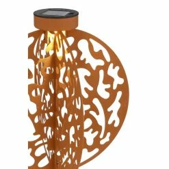Globo Solarleuchte LED Rostfarben, 1-flammig -Günstiges Solarleuchten Geschäft globo solarleuchte 36611r 2