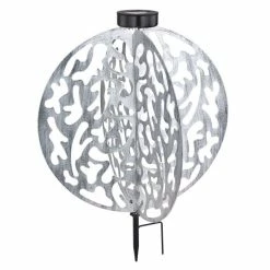 Globo Solarleuchte LED Silber, 1-flammig -Günstiges Solarleuchten Geschäft globo solarleuchte 36612 2