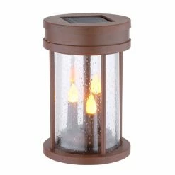 Globo Solarleuchte LED Rostfarben, 3-flammig -Günstiges Solarleuchten Geschäft globo solarleuchte 36702 7