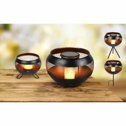 Globo Solarleuchte LED Schwarz, 1-flammig -Günstiges Solarleuchten Geschäft globo solarleuchte 36710 3