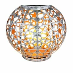 Globo Solarleuchte LED Silber, 1-flammig -Günstiges Solarleuchten Geschäft globo solarleuchte 36740 4