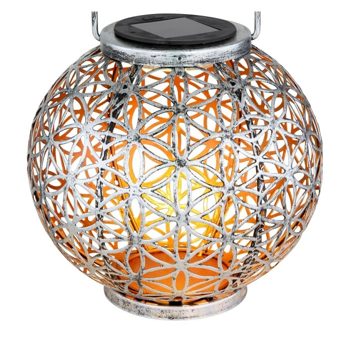 Globo Solarleuchte LED Silber, 1-flammig 6 Globo Solarleuchte LED Silber, 1-flammig – Bild 4