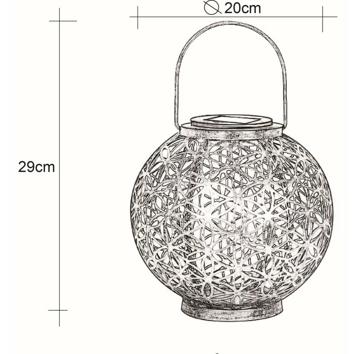 Globo Solarleuchte LED Silber, 1-flammig 8 Globo Solarleuchte LED Silber, 1-flammig – Bild 6